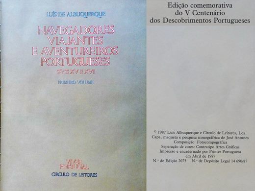 Navegadores Viajantes e Aventureiros Portugeses Secs XV e XVI volume 1