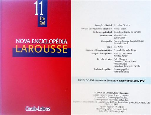 Nova Enciclopedia Larousse v11 ISBN 972-42-1679-9