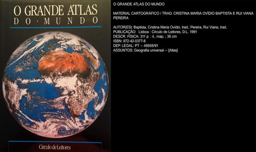 O Grande Atlas do Mundo - ISBN 972-42-0377-8