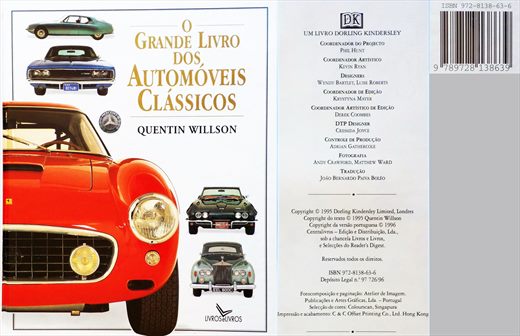 O Grande Livro dos Automoveis Classicos ISBN 972-813863-6
