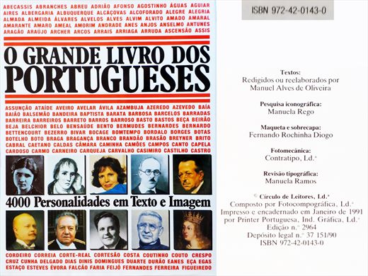 O Grande Livro dos Portugueses ISBN 972-42-0143-0