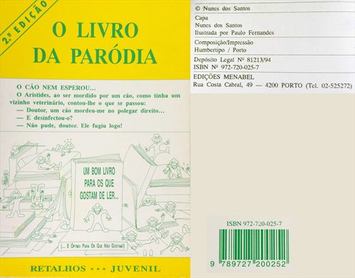 O Livro da Parodia ISBN 972-720-025-7