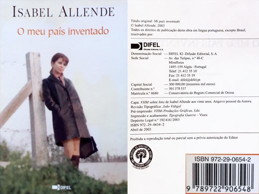 O meu pais inventado ISBN 972-29-0654-2
