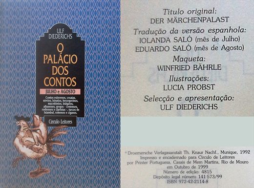 O Palacio dos Contos - Julho e Agosto - ISBN 972-42-2114-8