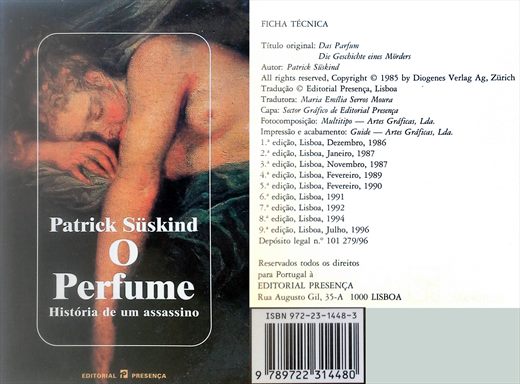 O Perfume - ISBN 972-23-1448-3