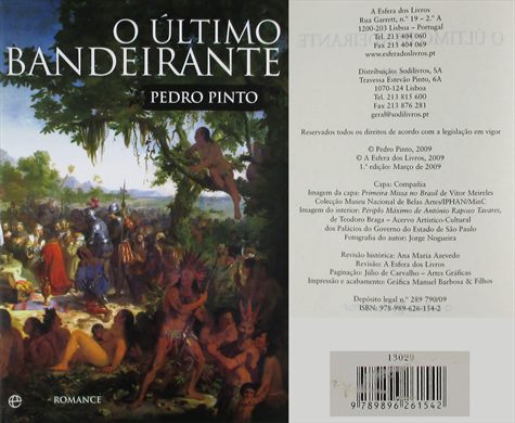 O Ultimo Bandeirante ISBN 978-989-626-154-2