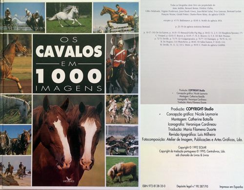 Os Cavalos em 1000 Imagens - ISBN 972-8138-35-0