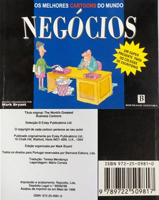 Os melhores cartoons do mundo Negocios ISBN 972-25-0981-0