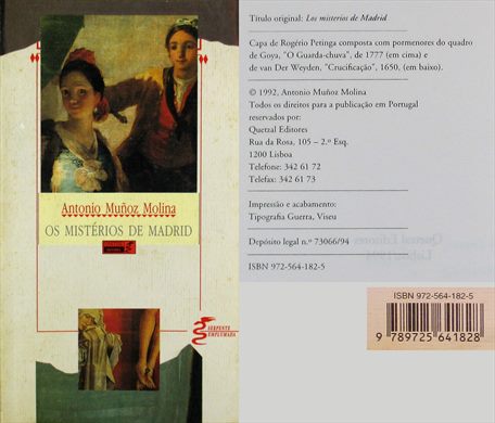 Os Misterios de Madrid ISBN 972-564-182-5