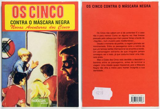OS Cinco Contra o Mascara Negra ISBN 972-46-1158-2