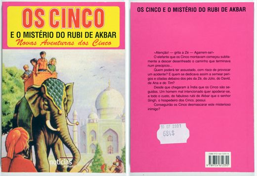 OS Cinco e o Misterio do Rubi de Akbar ISBN 972-46-1235-X