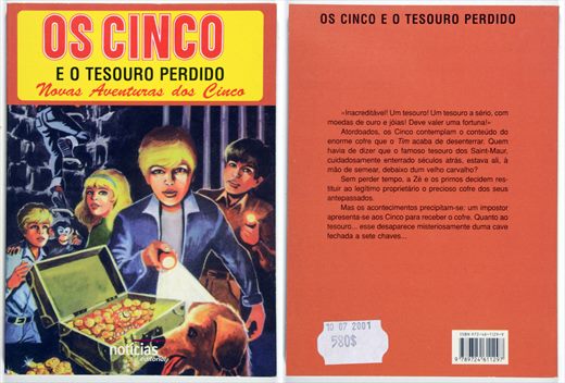 OS Cinco e o Tesouro Perdido ISBN 972-46-1129-9