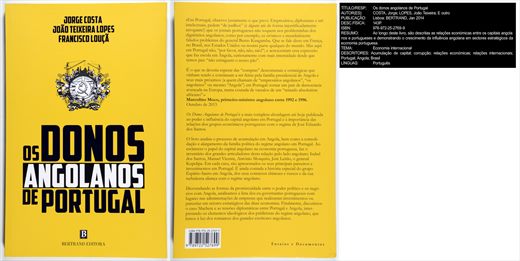 Os Donos Angolanos de Portugal ISBN 978-972-25-2769-9