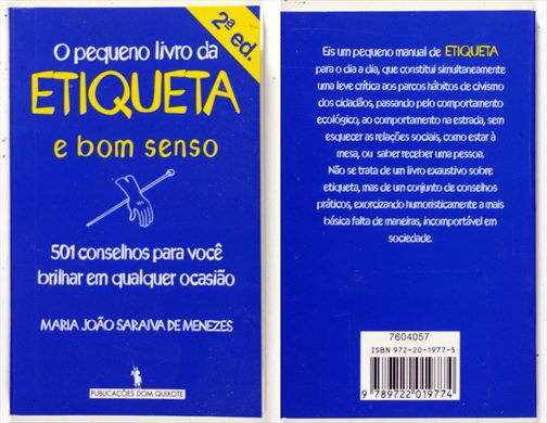 O pequeno livro da etiqueta e bom senso