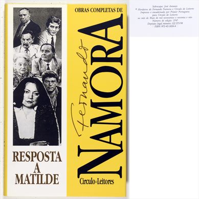 Obras Completas de Fernando Namora - Reposta a Matilde