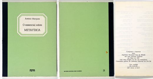O essencial sobre metafisica 28 1987