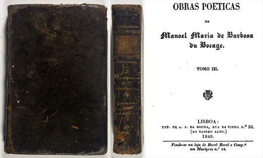 Obras Poeticas de Manoel Maria de Barbosa du Bocage 1849