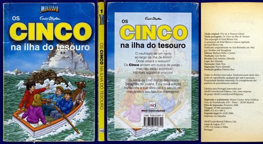 Os cinco na ilha do tesouro ISBN 972611589-2