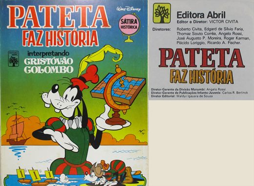 Pateta Faz Historia interpretando Cristovao Colombo