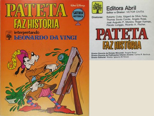 Pateta Faz Historia interpretando Leonardo da Vinci