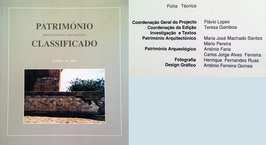 Patrimonio Arquitectonicoe Arqueologico Classificado Distrito de Faro