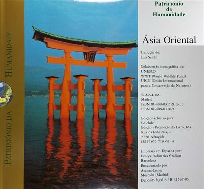 Patrimonio da Humanidade Asia Oriental ISBN 84-408-0310-9