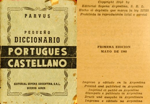 Pequeno Diccionario Portugues-Castellano