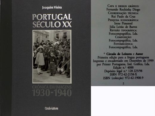 Portugal Seculo XX Cronica em Imagens 1930-1940 - ISBN 972-42-2158-X