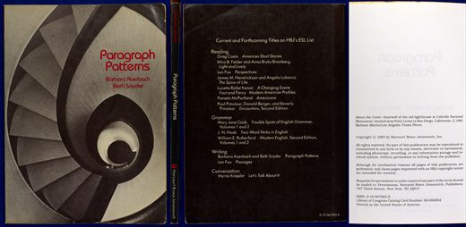 Paragraph Patterns ISBN 0-15-567983-X