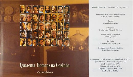 Quarenta Homens na Cozinha ISBN 972-42-1038-3