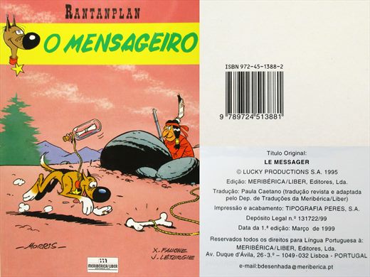 Rantanplan O Mensageiro ISBN 972-45-1388-2