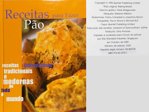 Receitas para Fazer Pao ISBN 972-42-2370-1