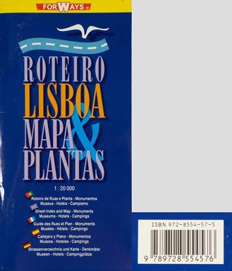 Roteiro Lisboa Mapa e Plantas ISBN 972-8554-57-5