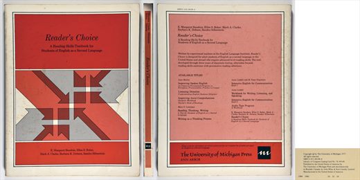 Reader's choice ISBN 0-472-08100-4