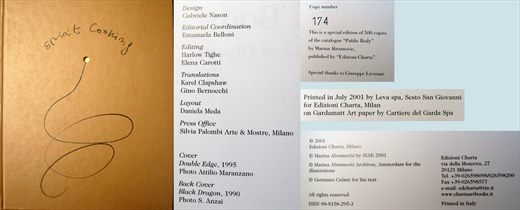 Spirit Cooking - ISBN 88-8158-295-3