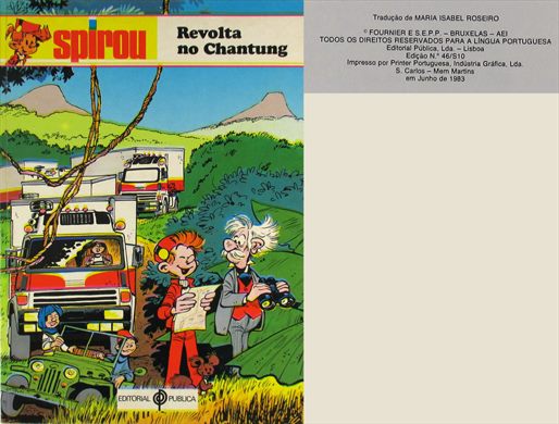 Spirou Revolta no Chantung