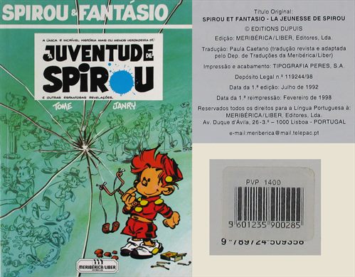Spirou e Fantasio A Juventude de Spirou