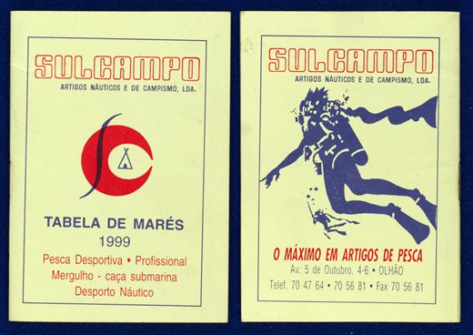 Sulcampo Tabela de Mares 1999
