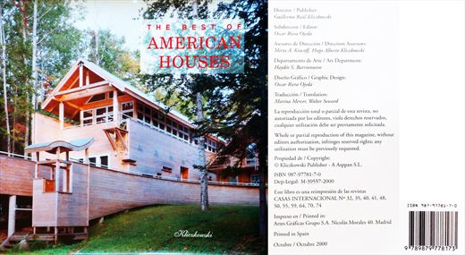 The Best of American Houses ISBN 987-97781-7-0