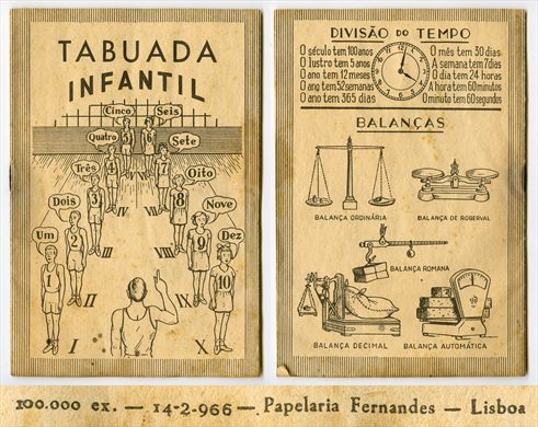 Tabuada Infantil - Papelaria Fernandes 1966