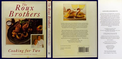 The Roux Brothers - Cooking for Two ISBN 0-333-60068-1