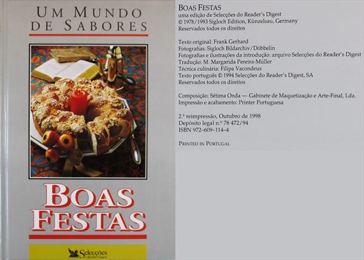 Um Mundo de Sabores Boas Festas ISBN 972-609-114-4
