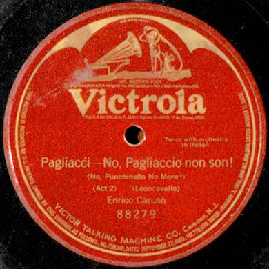 Enrico Caruso - Pagliacci - No Pagliaccio non son - 1918
