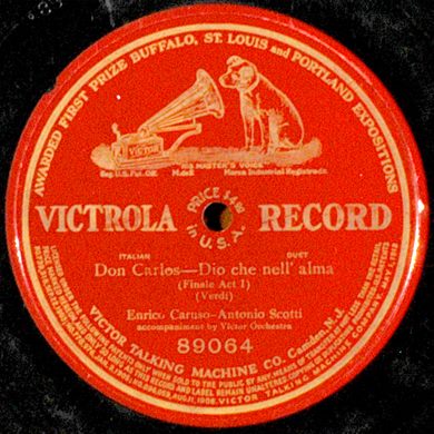 Enrico Caruso-Antonio Scotti - Don Carlos-Dio che nell alma