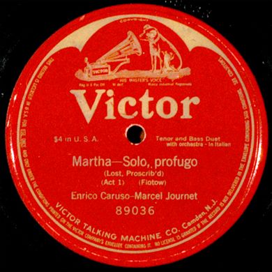 Enrico Caruso-Marcel Journet - Martha-Solo profugo