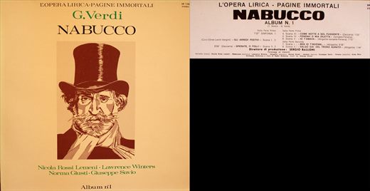 Giuseppe Verdi - Nabucco - Album 1 - 1971