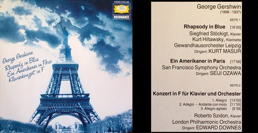 George Gershwin - Rhapsody in Blue - An American in Paris - Piano Concerto in F - 1981