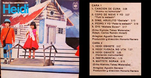 Heidi - Todas las Canciones de Heidi en Espanol - 1975