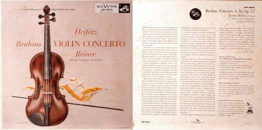Johannes Brahms - Violin Concerto in D Op 77 - Jascha Heifetz Fritz Reiner - 1955