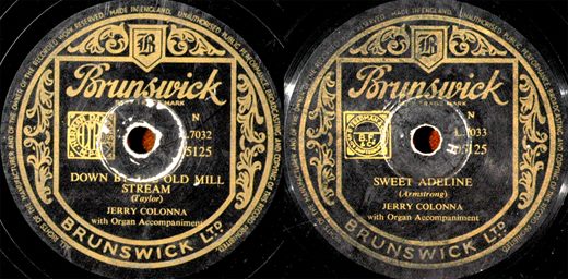 Jerry Colonna - Sweet Adeline - Down by the Old Mill Stream - 1954